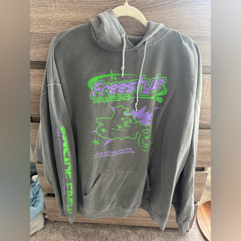 Urban Outfitters Freestyle Motocross Gray Hoodie